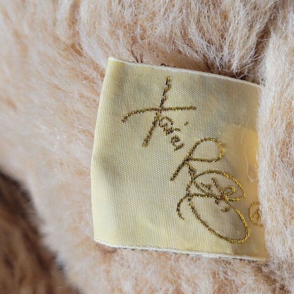 Vintage 80s Furskin Dudley Bear 22 inch Plush Xavier Roberts Overalls Boots Toy - Picture 10 of 15